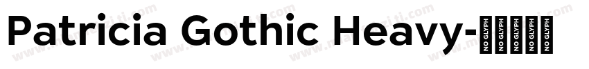 Patricia Gothic Heavy字体转换